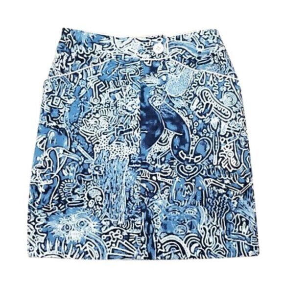 ETCETERA Preppy Paisley Printed Skirt